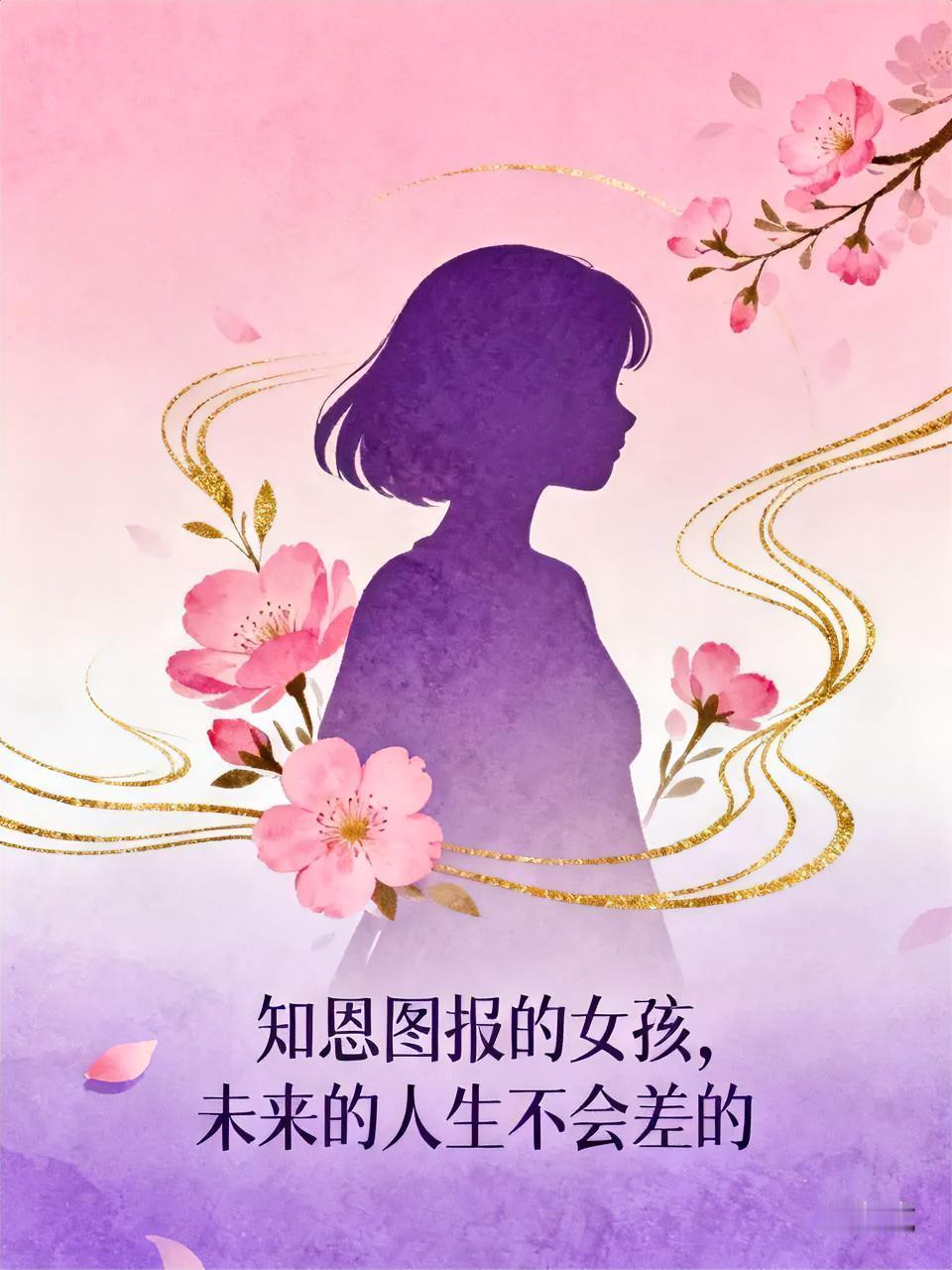 知恩图报的女孩，宛如生活中的小太阳。
她们心中铭记他人的善意，也能在生活中收获更