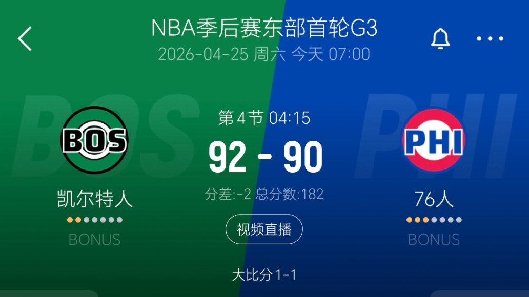 武切维奇被打麻了！ 凯尔特人上不上他都难受！nba季后赛 凯尔特人vs76人
