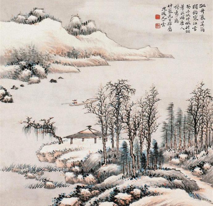 诗画|诗:《钓鱼湾》；画:名家画笔下的山水诗意图。
《钓鱼湾》唐·储光羲
垂钓绿