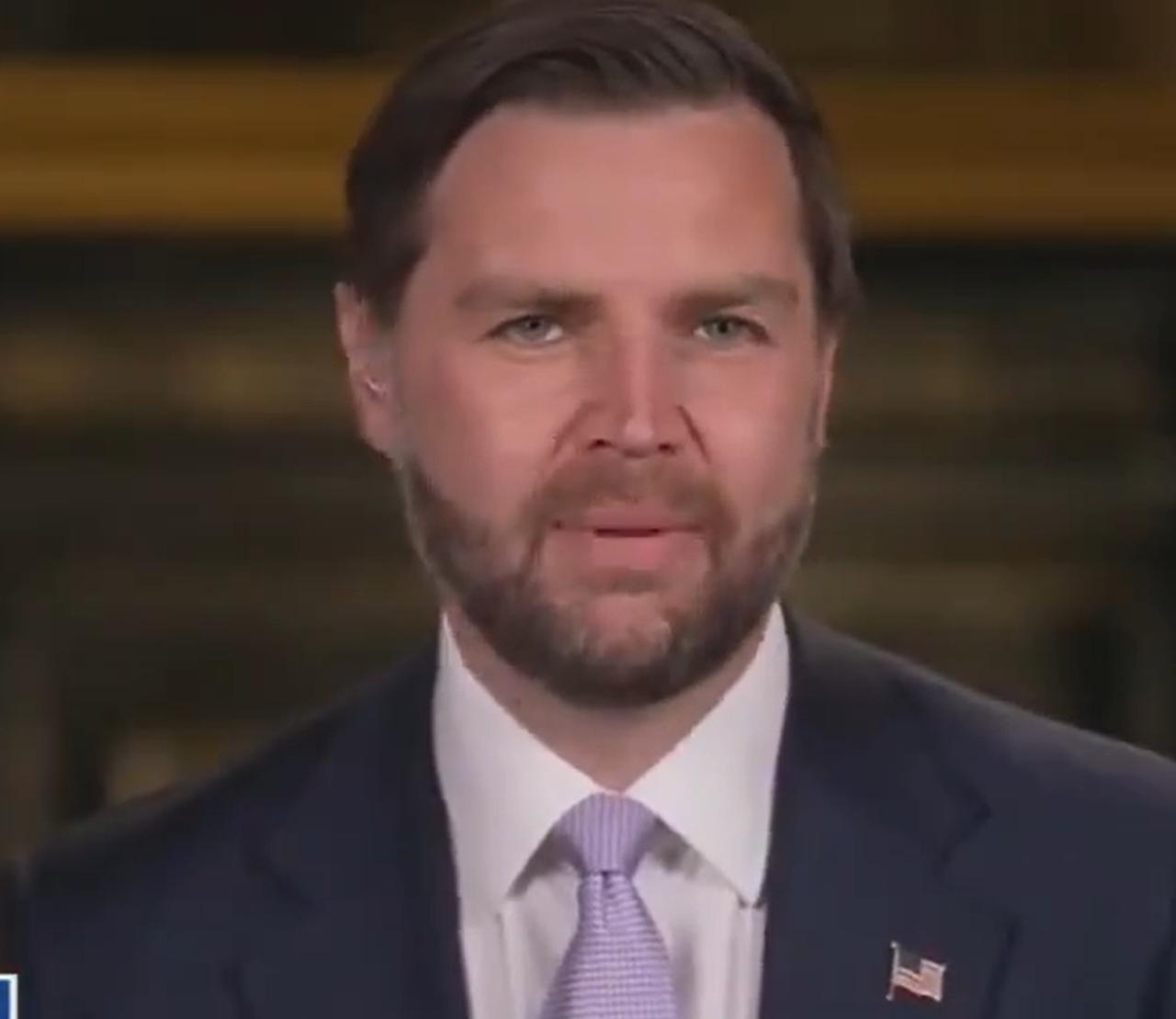 万斯这样解释，准不准确不知道，但是川普一定喜欢听。

对于川普的贴文（图二），万