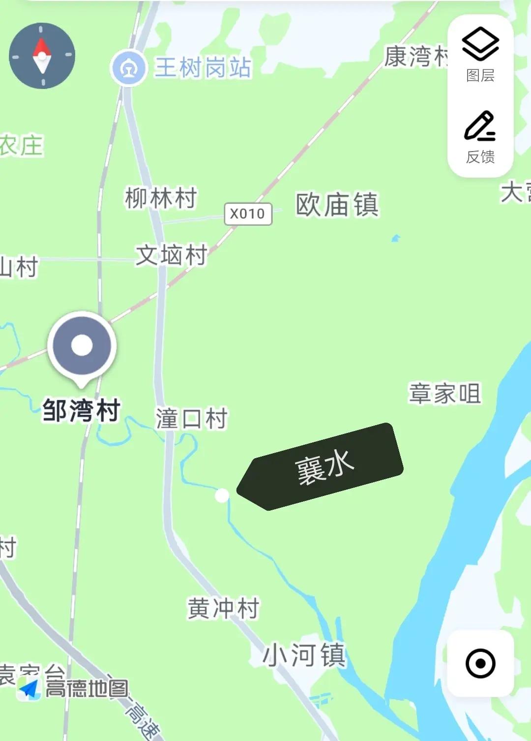 东汉时期襄阳城在岘山之南欧庙邹湾