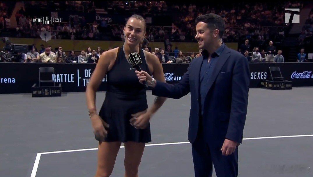 性别大战，克耶高斯63，63萨巴伦卡并且萨巴的场地小了9%，由此可以看到，男女水