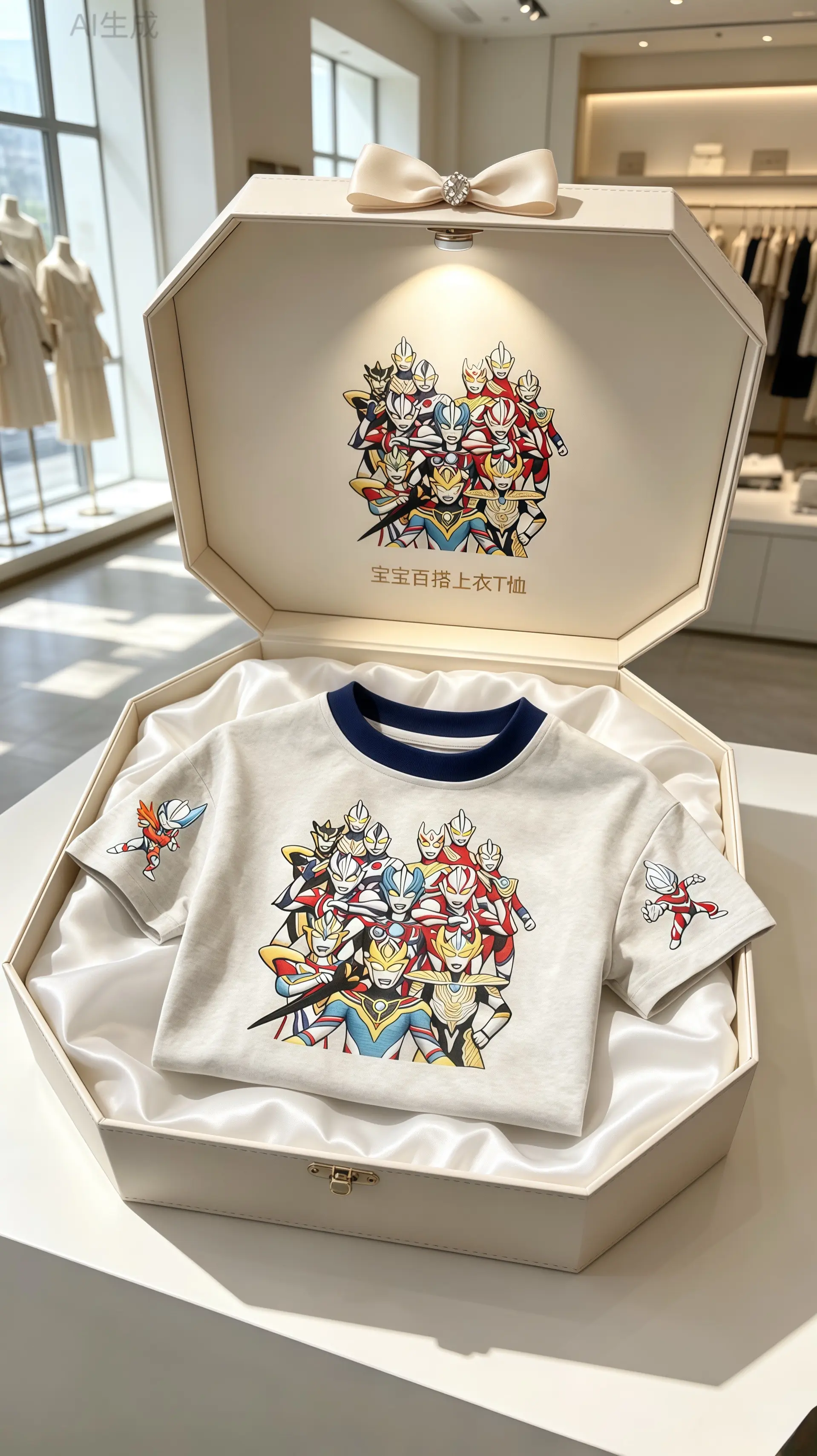 潮娃穿搭男童穿搭 短袖恤 高品质童装奥特曼