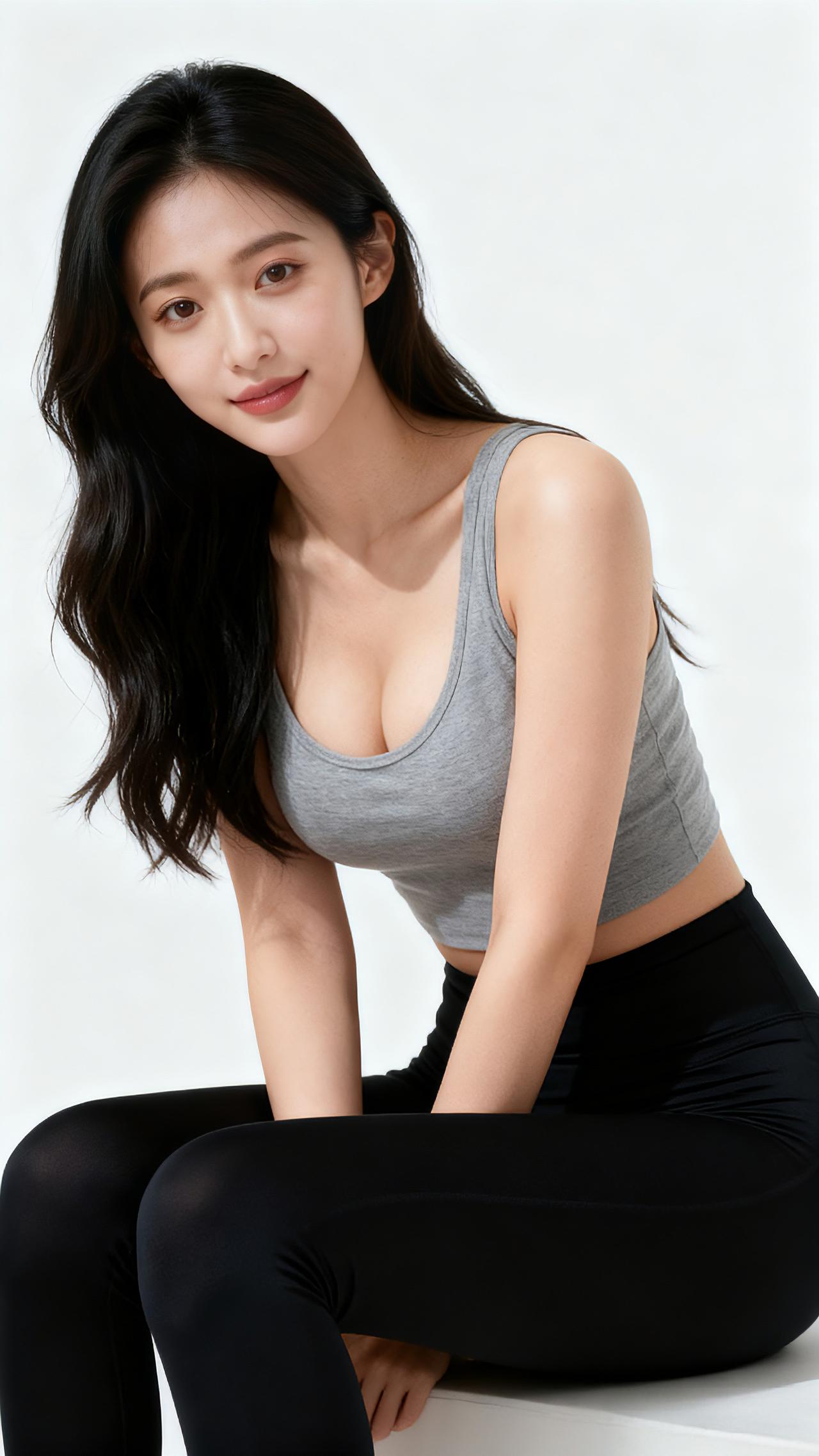瑜伽美女身材好 美女