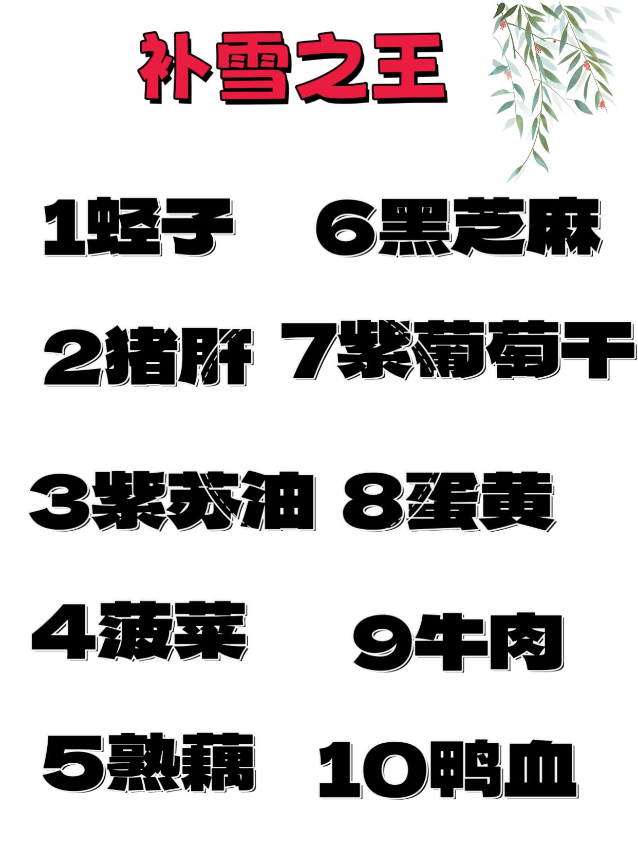 补雪大户。补雪食材