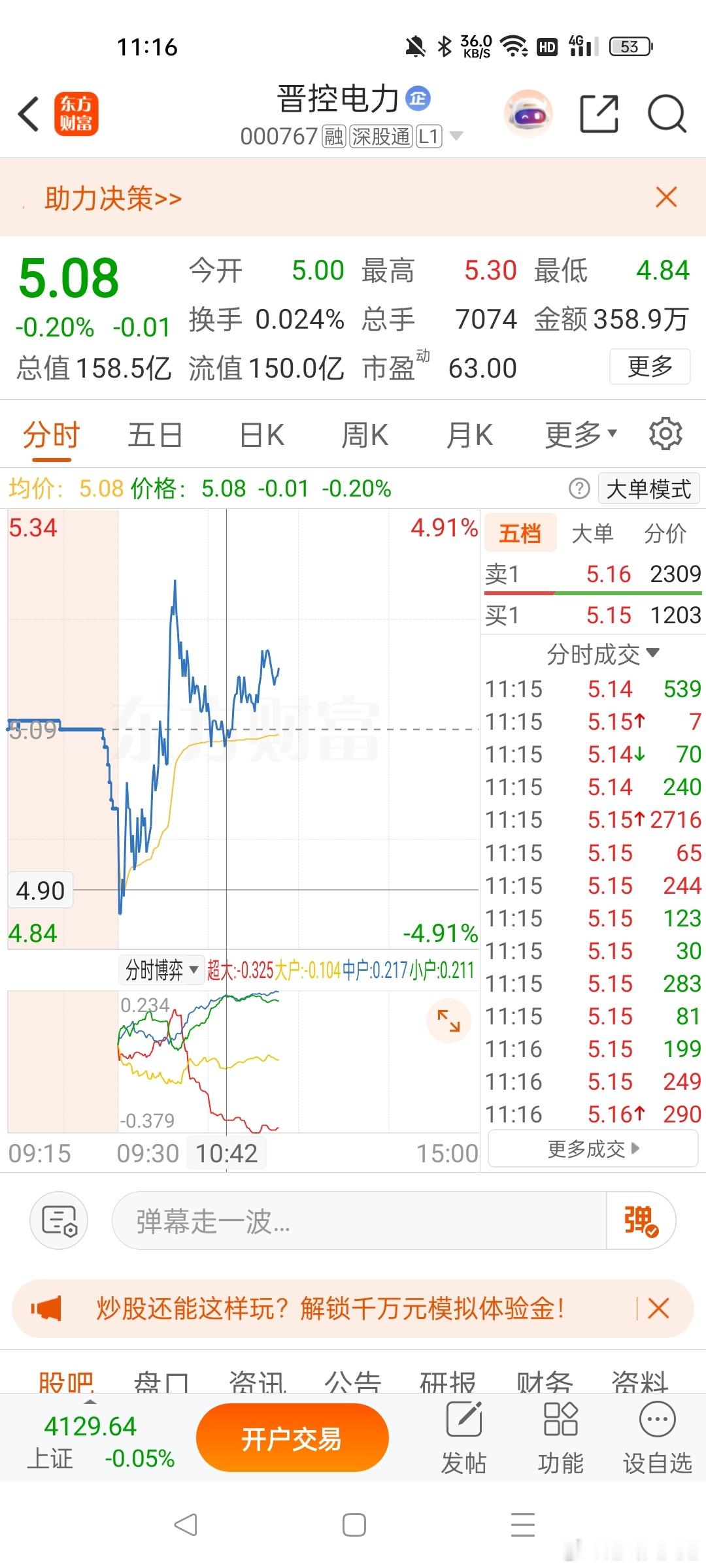 这个位置通知开仓的电力板块也是小肉，就看你能不能走出来，继续强更强 