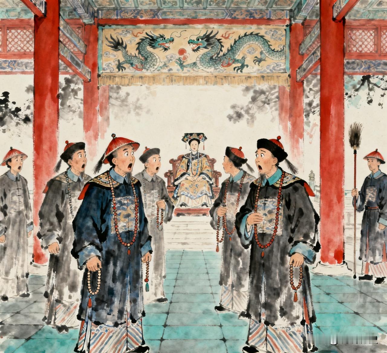 1874年，两宫太后和大臣商议贵州巡抚人选。等大臣议完之后，慈禧突然说，“贵州巡