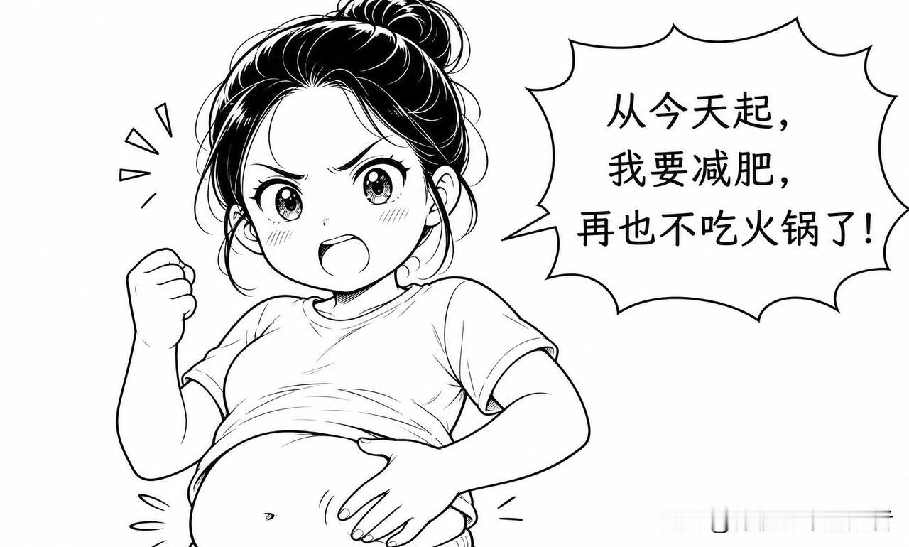 趣味漫画：我跟闺蜜说我要减肥，她居然天天约我吃火锅…