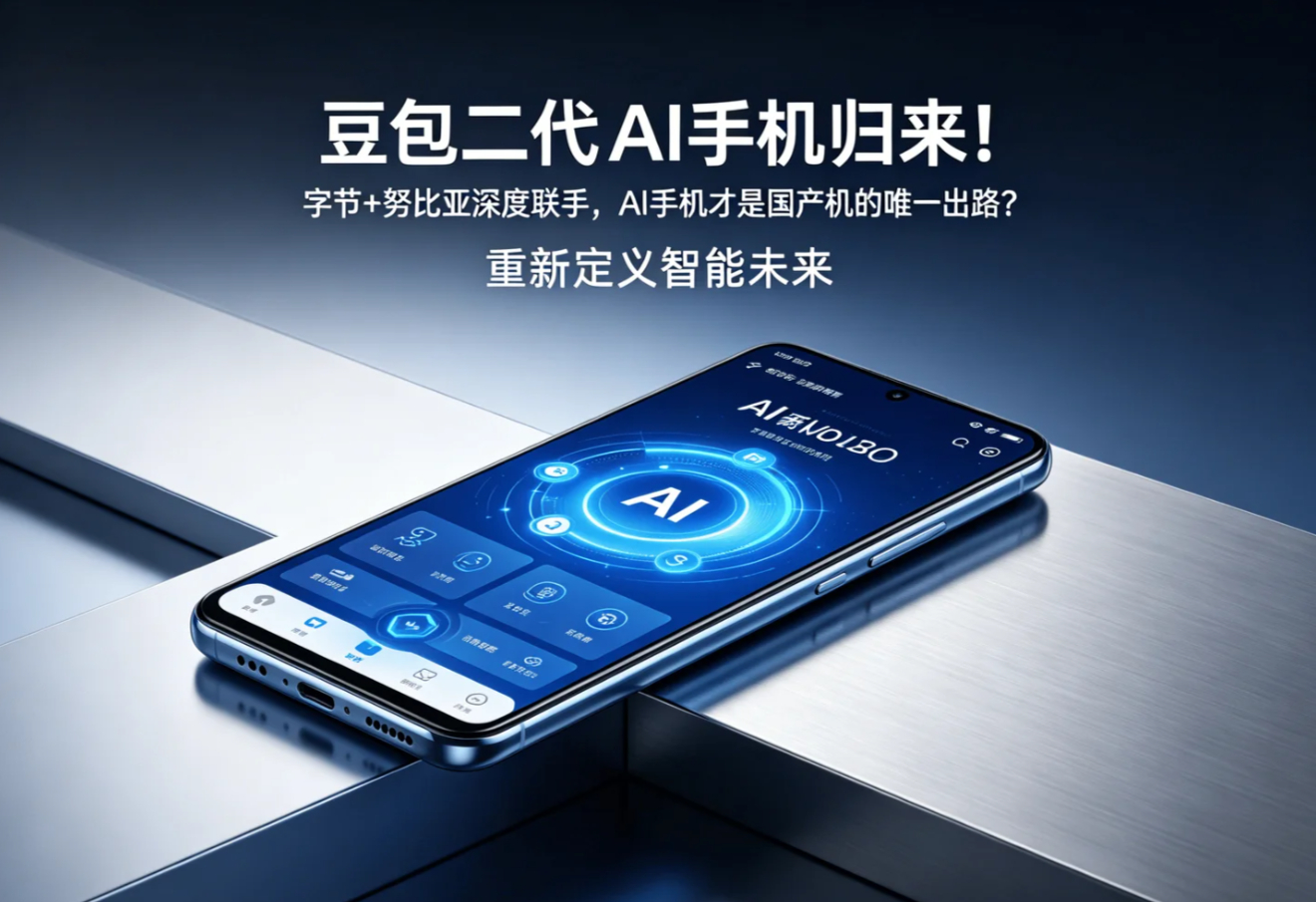 数码闲聊站第二代豆包AI手机来了 还记得初代豆包手机刚出来的时候，好多人说这是 