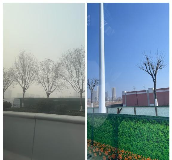 中午，从济南到天津！济南雾霾好重！
一上午跑两个城市办事，没想到济南现在的雾霾这