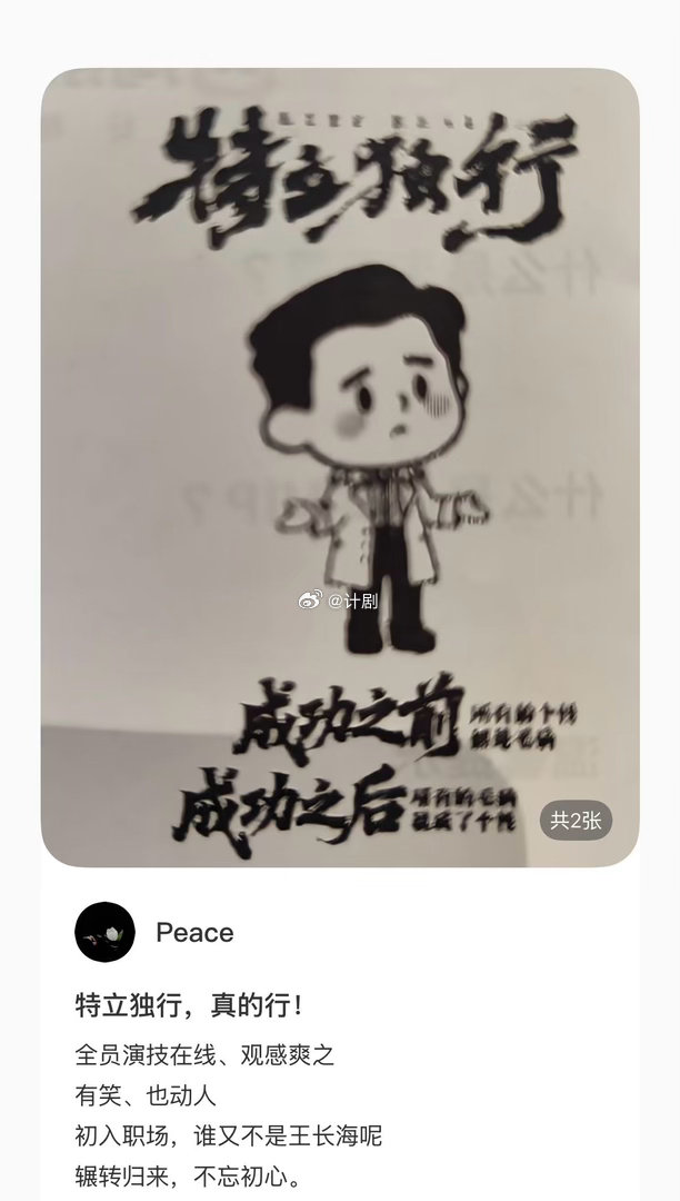 白敬亭特立独行演技 王长海这类捧哏主角很难出彩，白敬亭完美把控分寸，前期懵懂笨拙