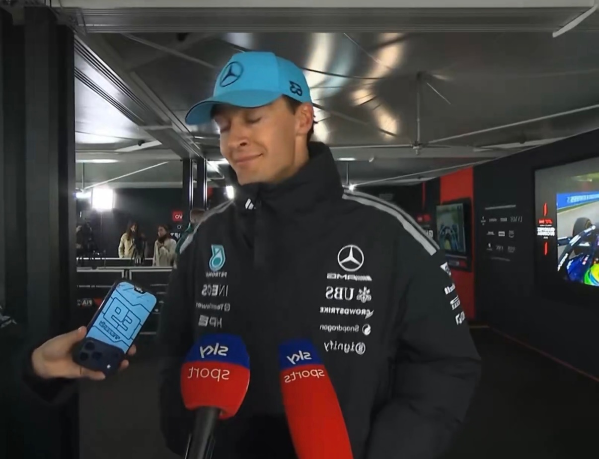 f1 拉塞尔： “一切突然之间全都断掉了，我进弯的时候就是这样。引擎熄火了，没有