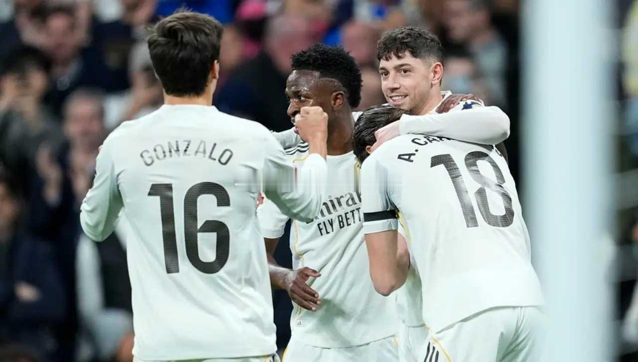 4-1！3粒点球，榜首易主，皇马疯狂8连胜，超越巴萨登顶皇马疯狂8连胜 西甲第2