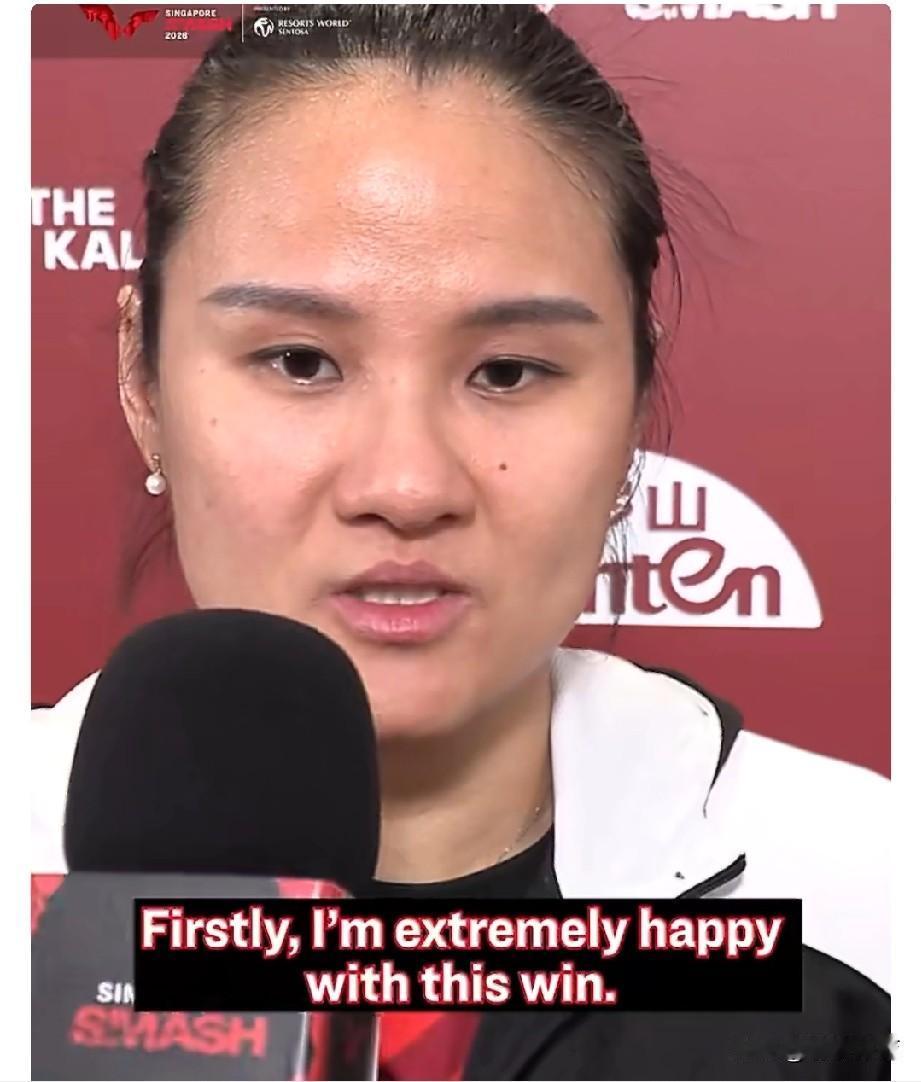 2026WTT新加坡大满贯
杨晓馨谈产后复出：首先我这场球能赢下来我真的是非常开