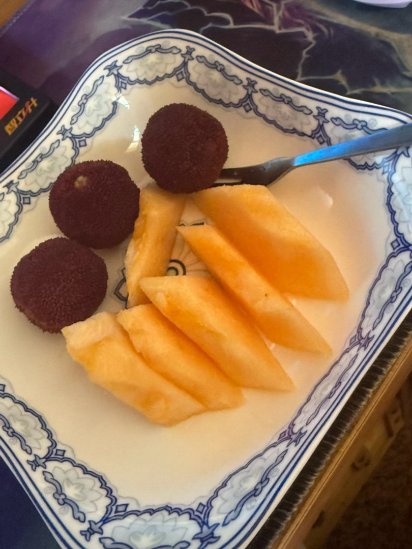 午饭…是一张焦掉的葱油饼一吃一个不吱声