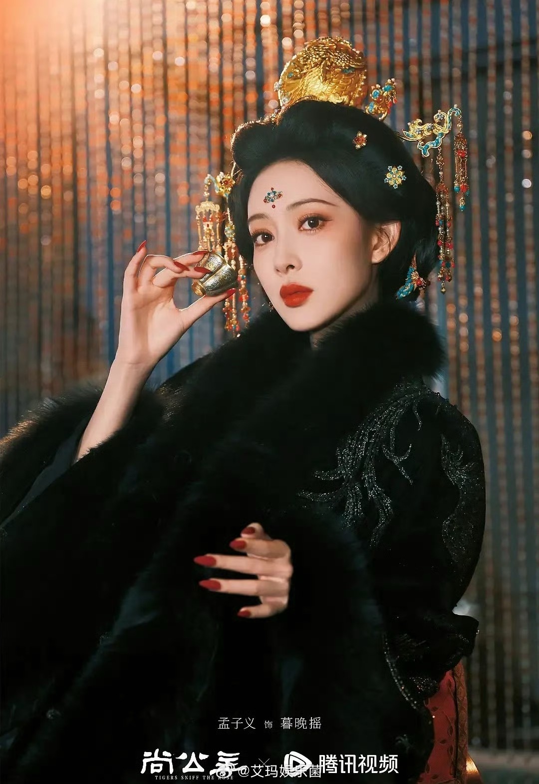 孟子义的尚公主妆造，好像低成本短剧……这要走下沉市场了吗 ​​​