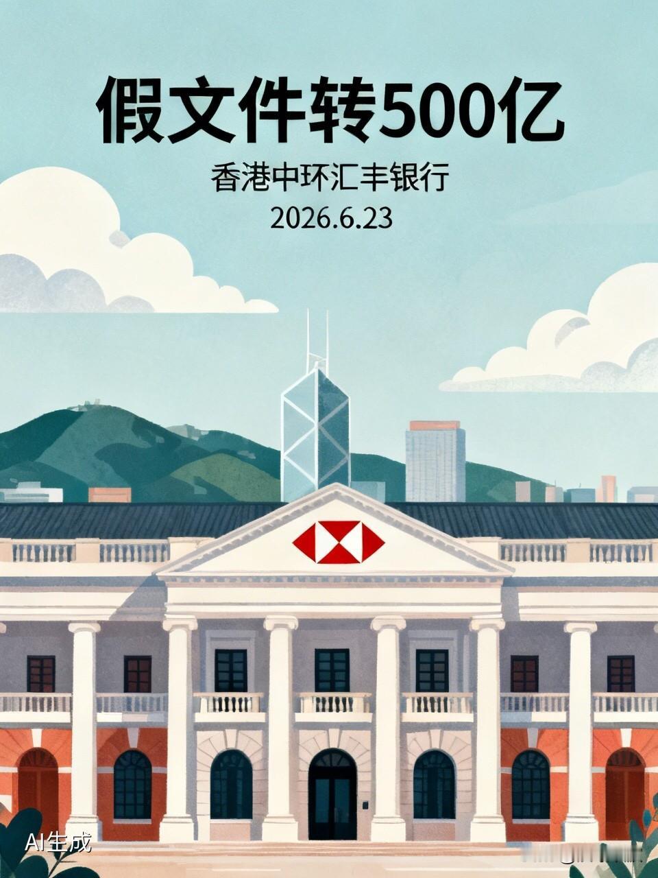 内地男女持假文件欲转500亿港元，香港银行识破报警当场被捕

  2026年6月