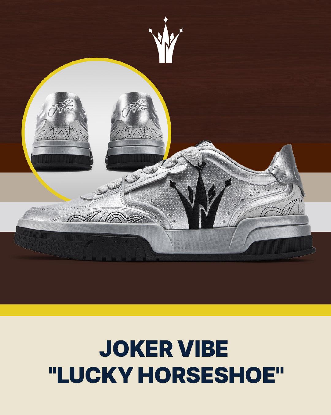 正式介绍下Joker Vibe幸运马蹄、香槟与战马配色 👟，是我的话我选这个。