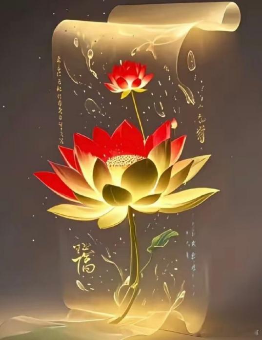 玄学好运降临✨金莲绽放，福运自来。能遇见金莲花开的人，皆是自带福报、有缘有福之人