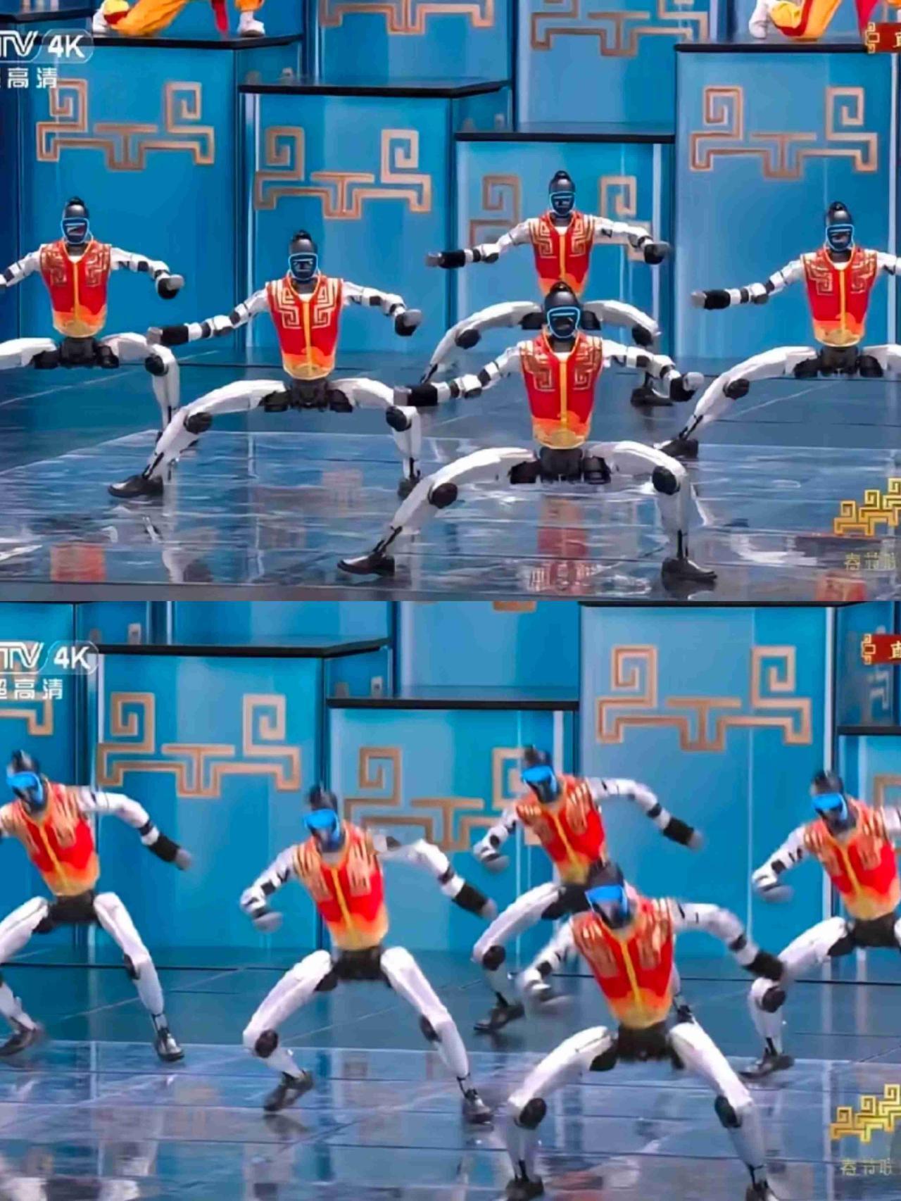 老美今夜怕是真要失眠了！春晚刷到《武BOT》，我起初以为还是去年转手绢的老样子，