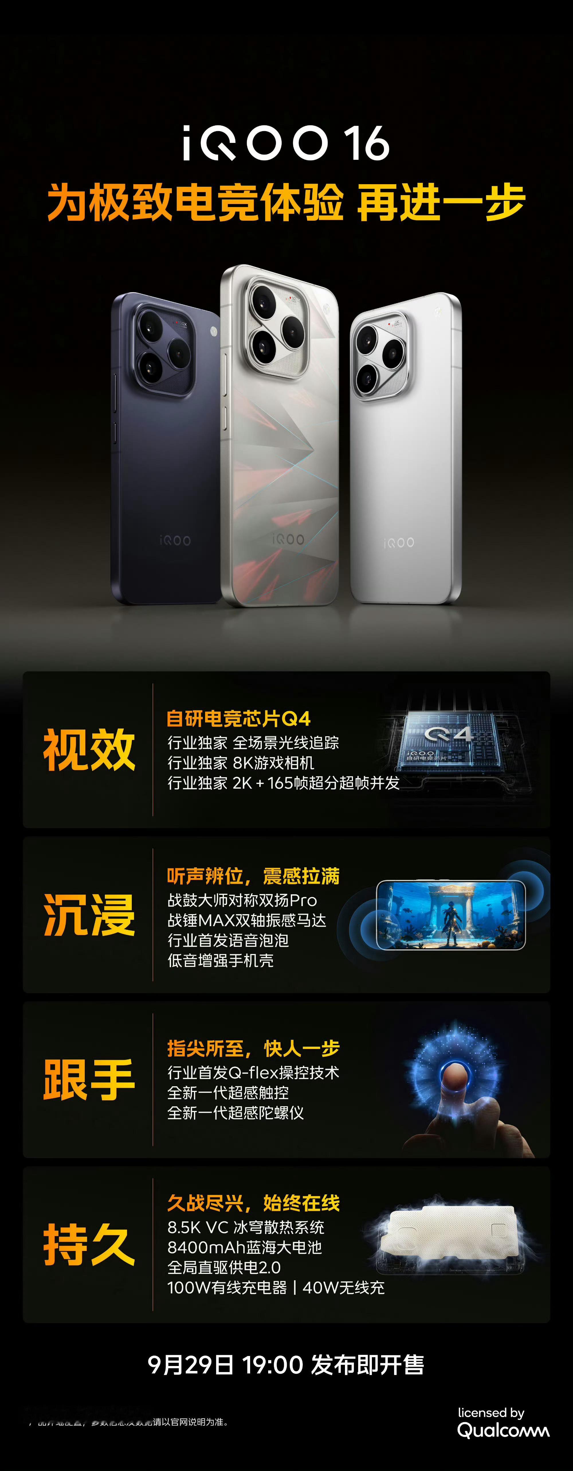 iqoo[超话]iQOO16手游旗舰来了！iQOO16游戏硬件诚意拉满🔥自研电