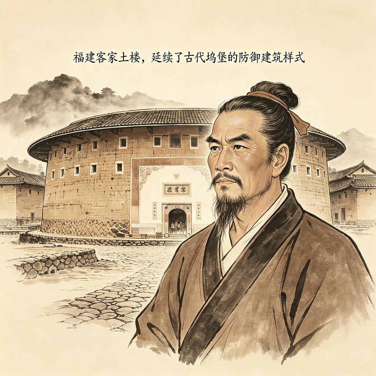 从汉魏晋北朝时期的河洛“坞堡”，到南方的客家土楼围屋。可以说，传统“坞堡”型制，