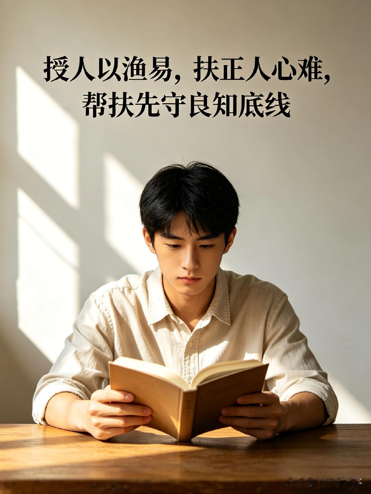 偶尔助人，可以随心所欲跟着本心走。可如果长期帮扶一个人或是一群人，首要之事必然是