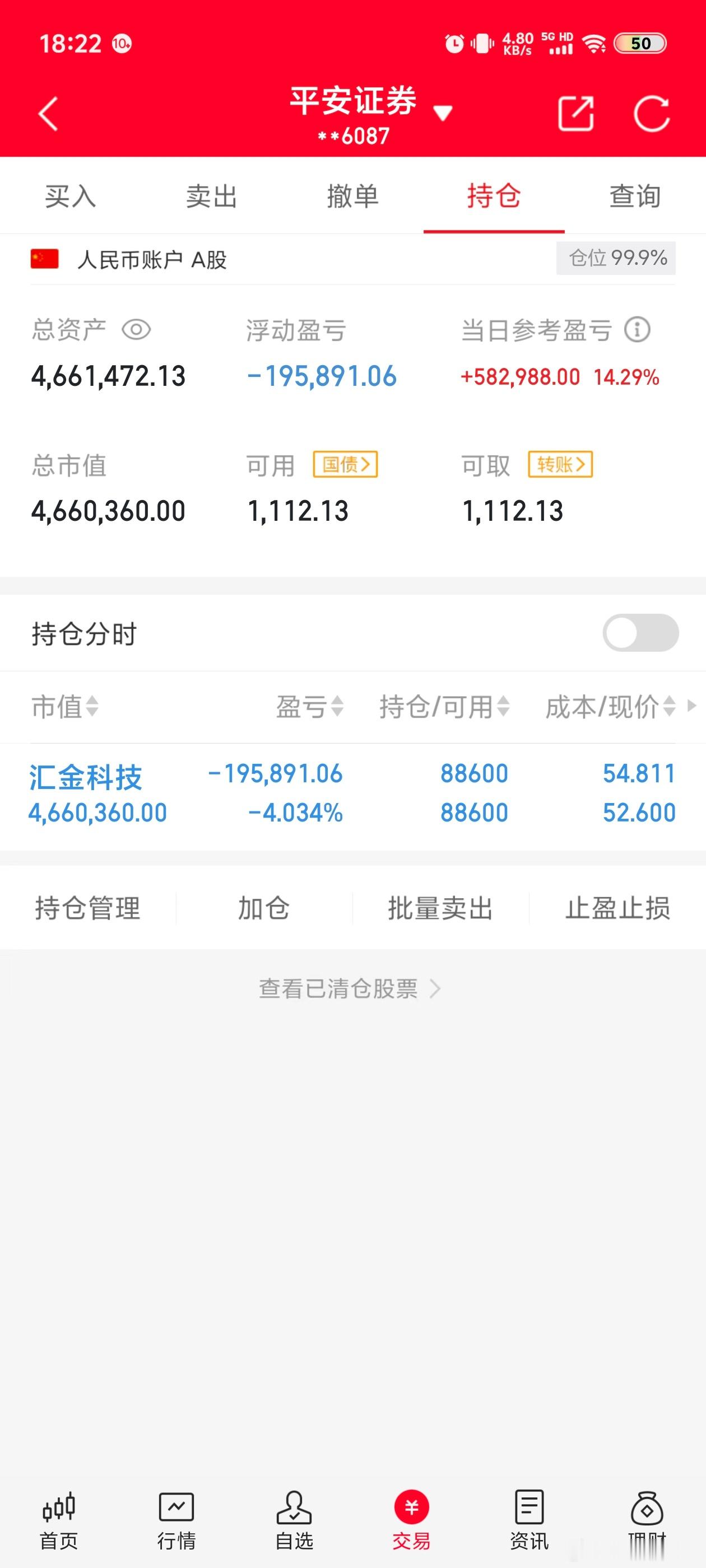 今天是12月27号星期五！韩云嵩（100万）翻倍操作之旅的第59天；今日持有：汇