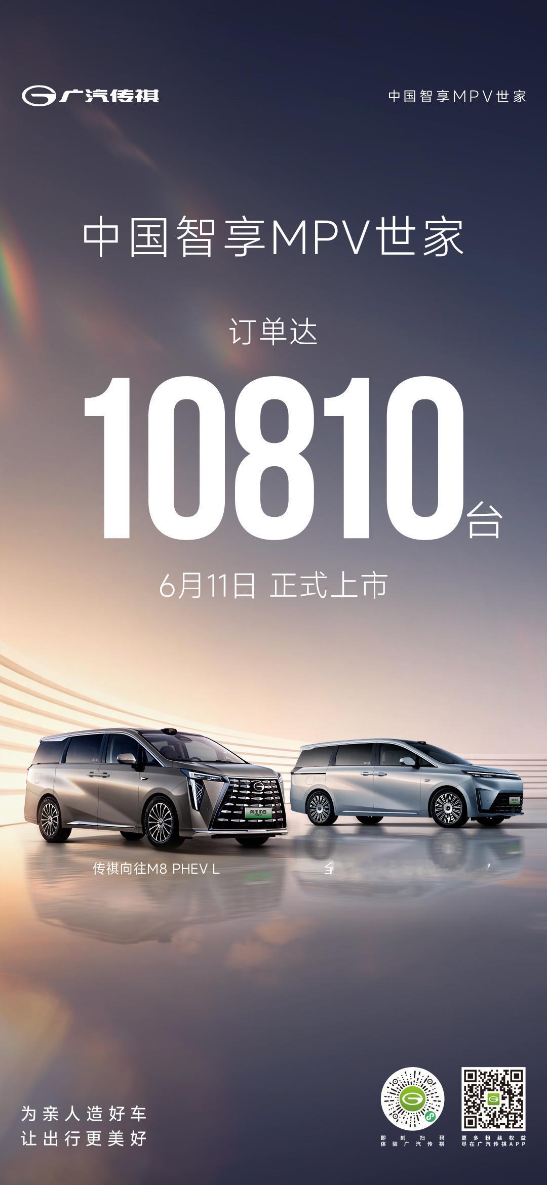 感谢万千用户的信赖认可
中国智享MPV世家 品质为先
必将不负期待 守护美好出行