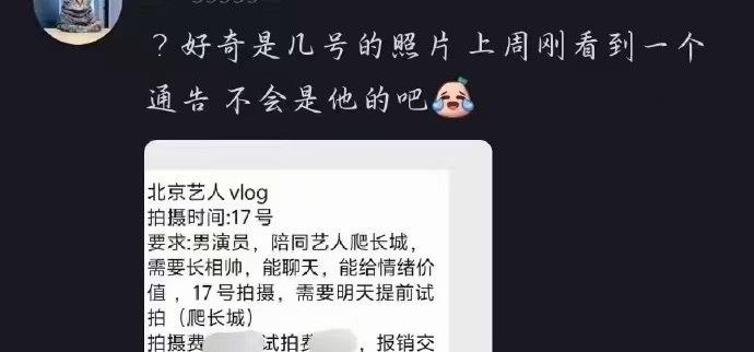 啥意思啊自己的vlog太无聊了还要花钱请人陪爬长城？为啥不让利利陪呢？ ​​​