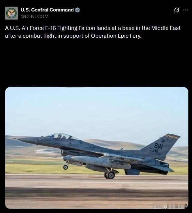 美军F-16战机在伊朗上空被击中，迫降沙特时坠毁
根据多家媒体及伊朗伊斯兰革命卫