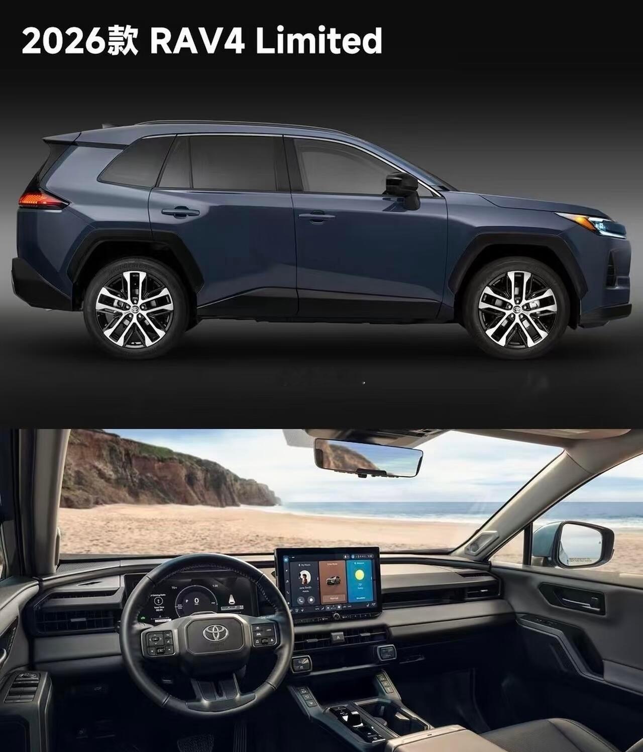 新款rav4 很值得期待 设计更加简约全新的造型设计 更加耐看。很多期待 如果价