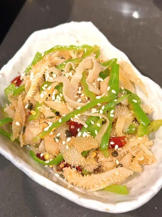 复刻纽约川山甲椒麻毛肚😋爽脆鲜香还简单👍