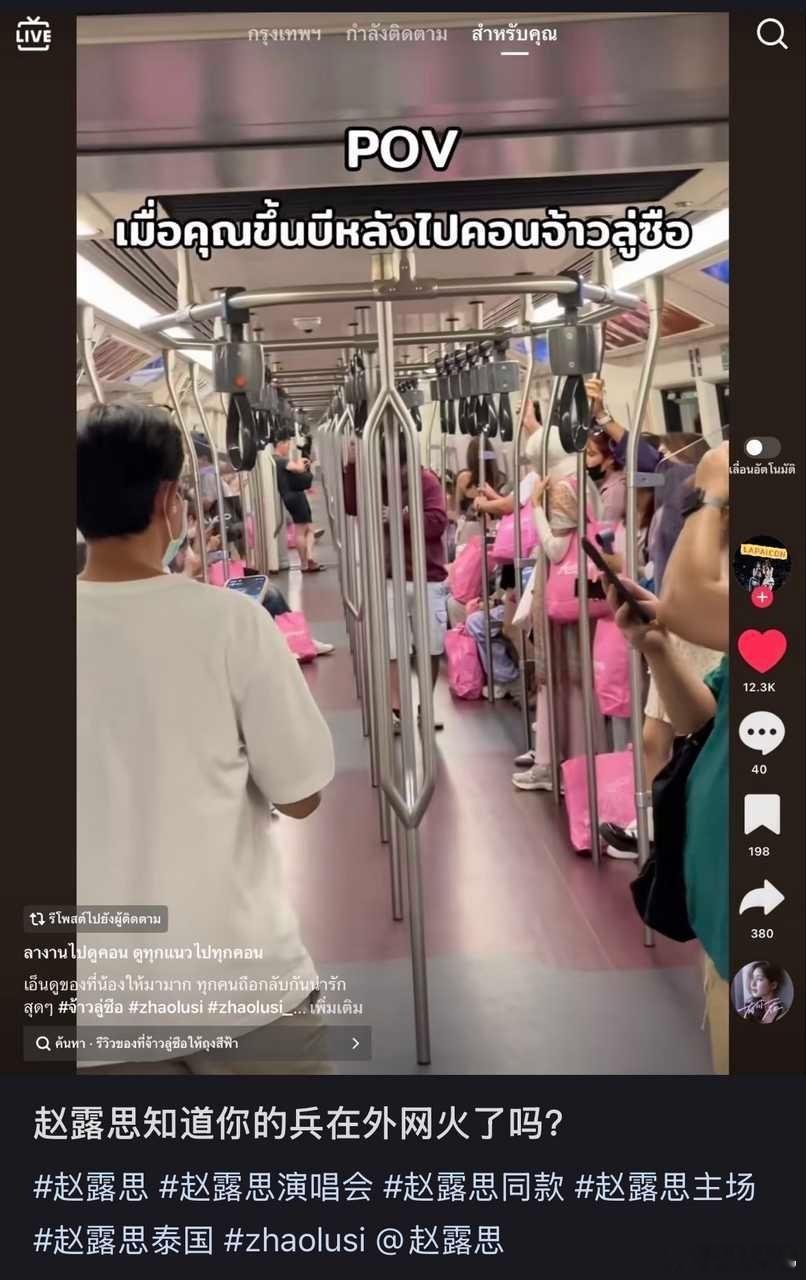 国外地铁上都是赵露思的兵