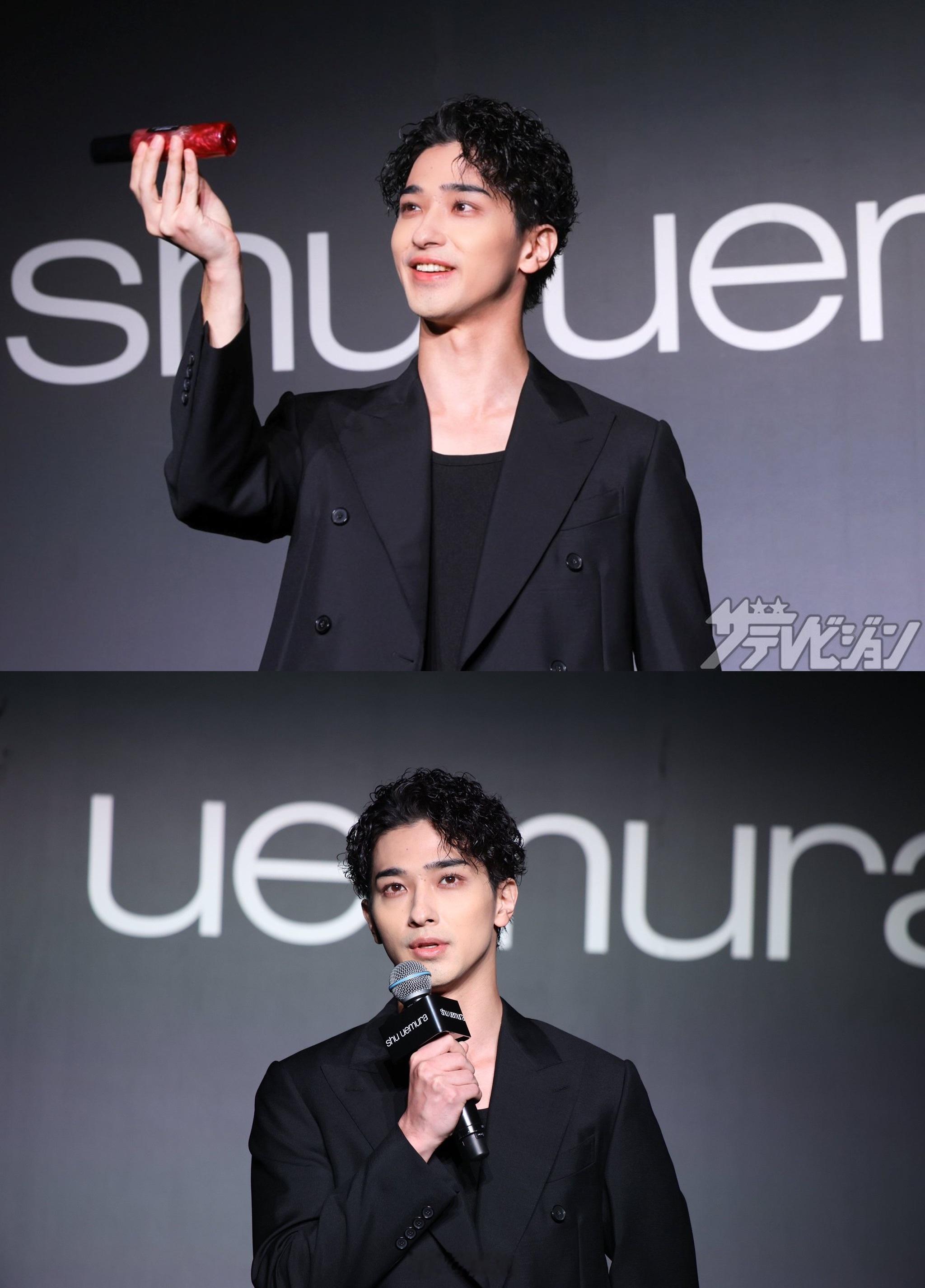 这新发型怎么说呢演员横滨流星（29）今日以一身黑色套装配合新发型出席了在东京表参