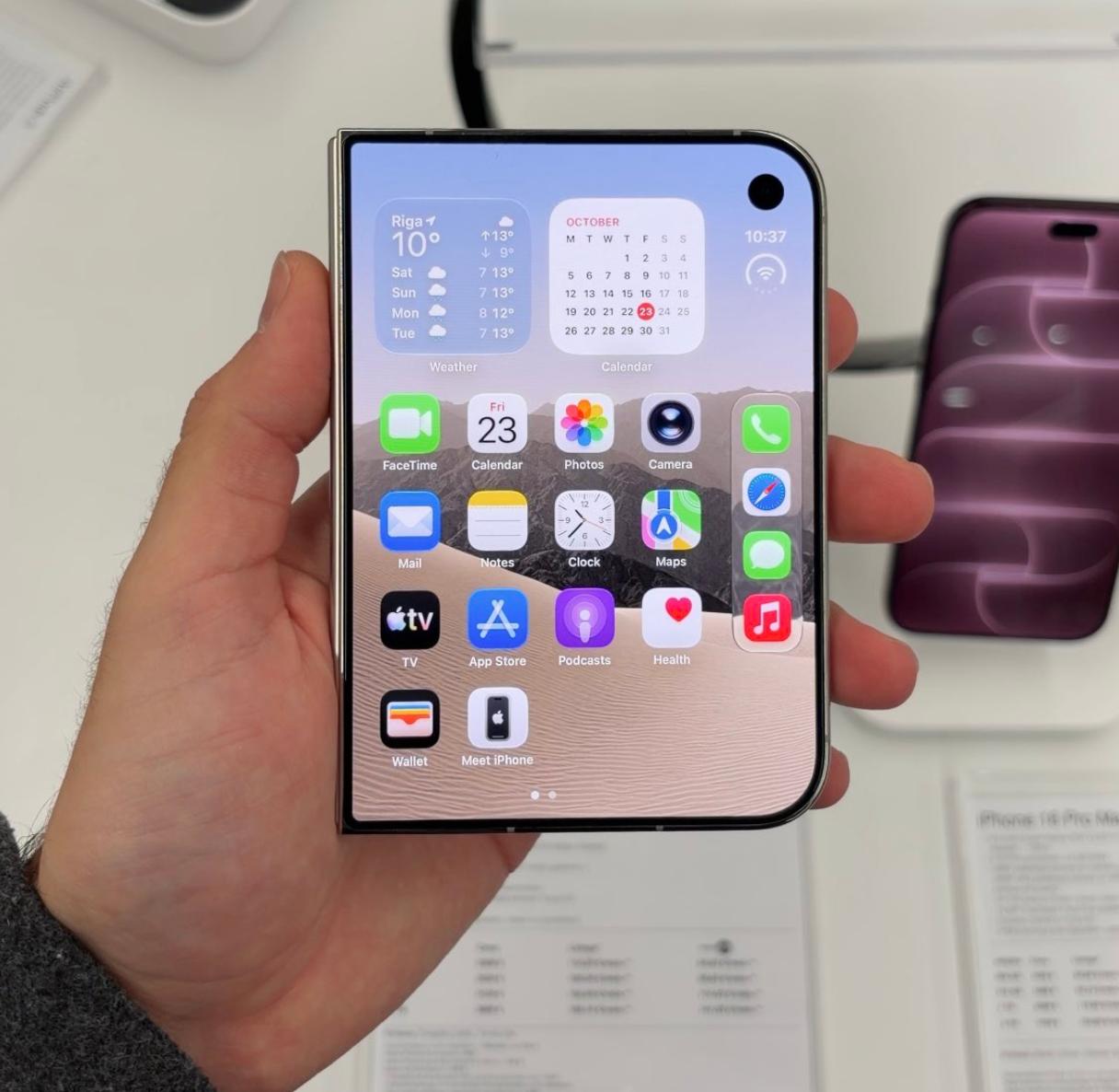 本来想买iPhone Duo折叠屏的，结果看到一个数码大V买的2TB iPhon