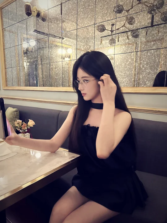 爱上了刘亦菲同款的银框眼镜！！