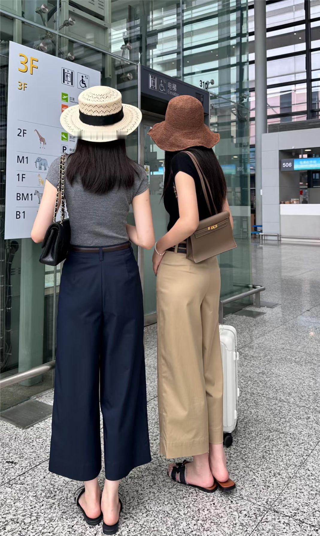 本来是穿裙子的季节，很多人却穿上了这种裤子
在胖东来见到好多穿这种阔腿裤的。不知