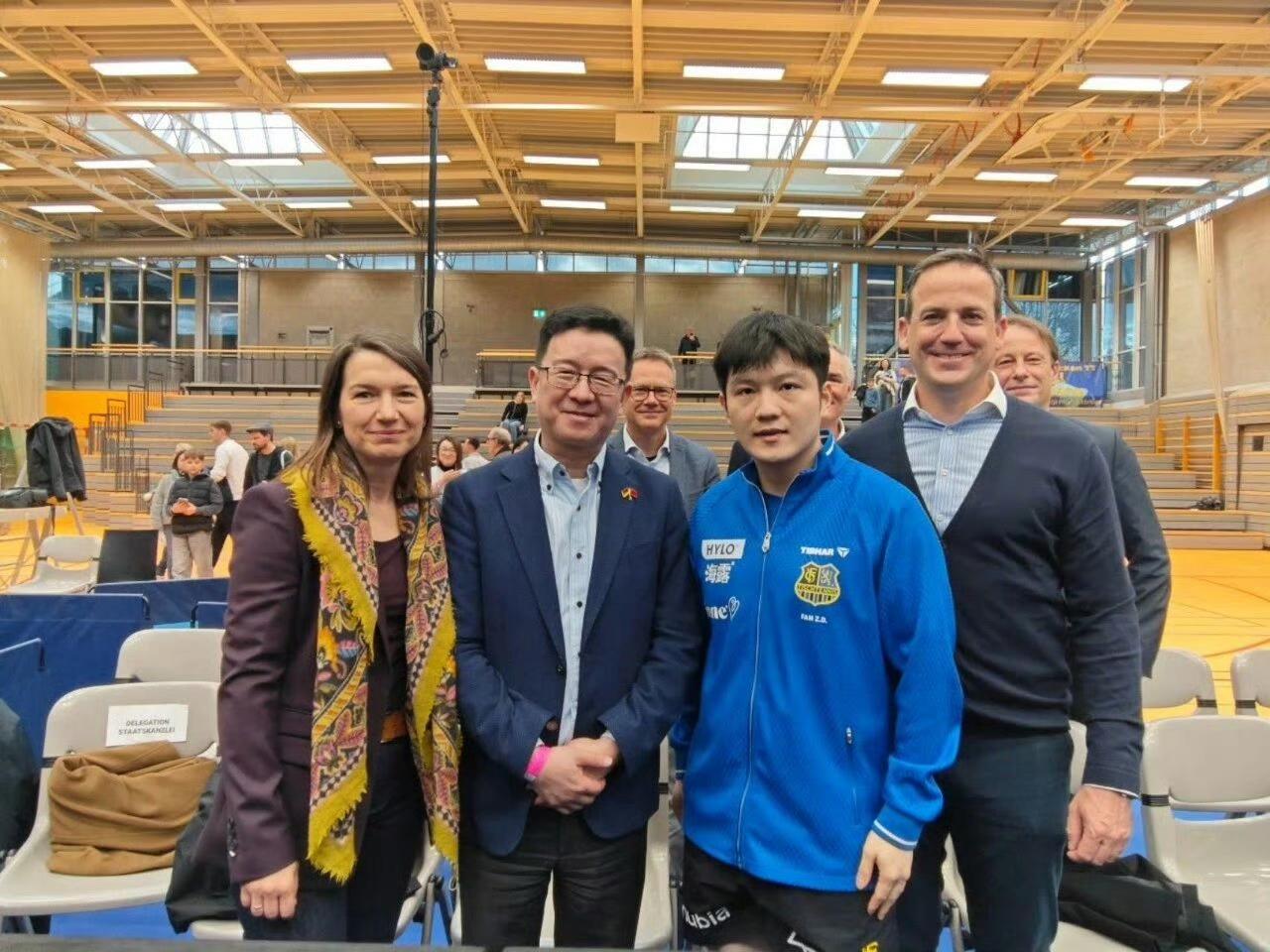 获中国驻法兰克福总领馆肯定！樊振东成中德人文交流友好使者
 
中国驻法兰克福总领