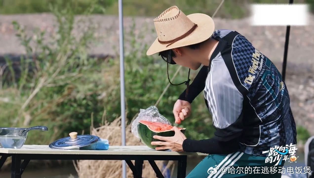 朱志鑫这波贪了朱志鑫忙了半天白忙活了 朱志鑫为了块大的西瓜把时间全花了。光顾着挖