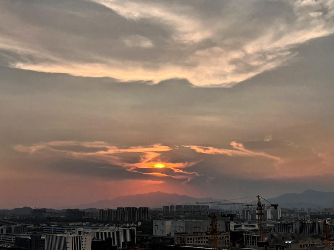 暮暮夕阳落西山