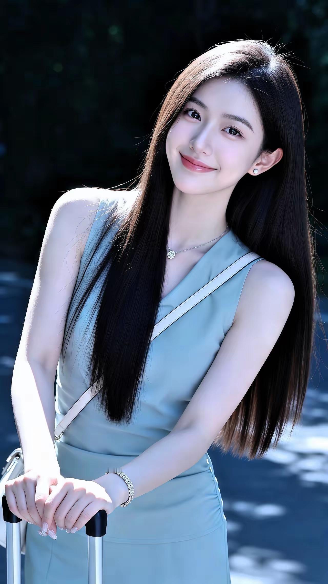 简约干练美，落落大方的美女