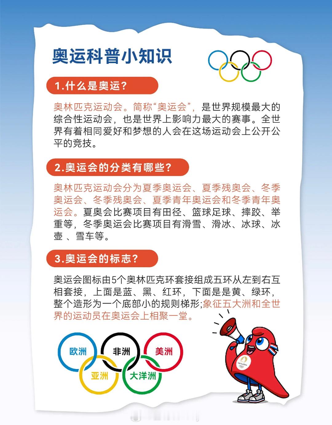 奥运科普小知识#全民聊奥运##巴黎奥运会##动就一起# ​​​
