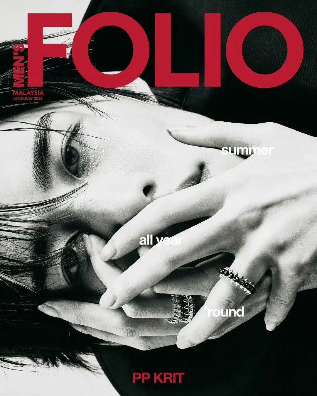 PP Krit亮相Men’s Folio 新加坡版、马来西亚版六七月刊封面，品牌