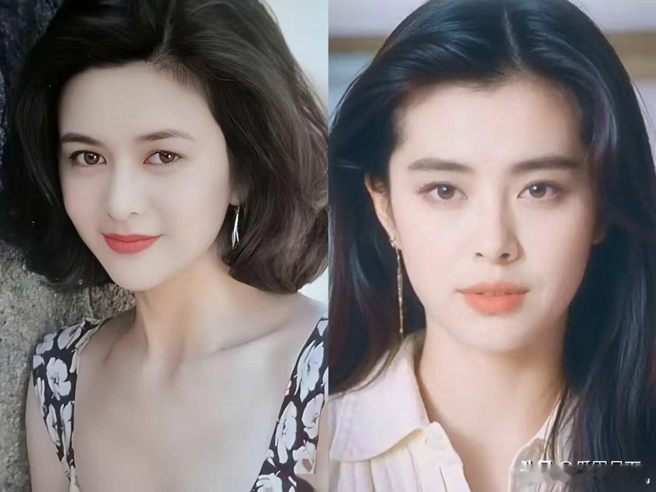 关之琳的美被高估了，单论五官王祖贤输的彻底。但她赢就赢在眉下三厘米……​说白了，