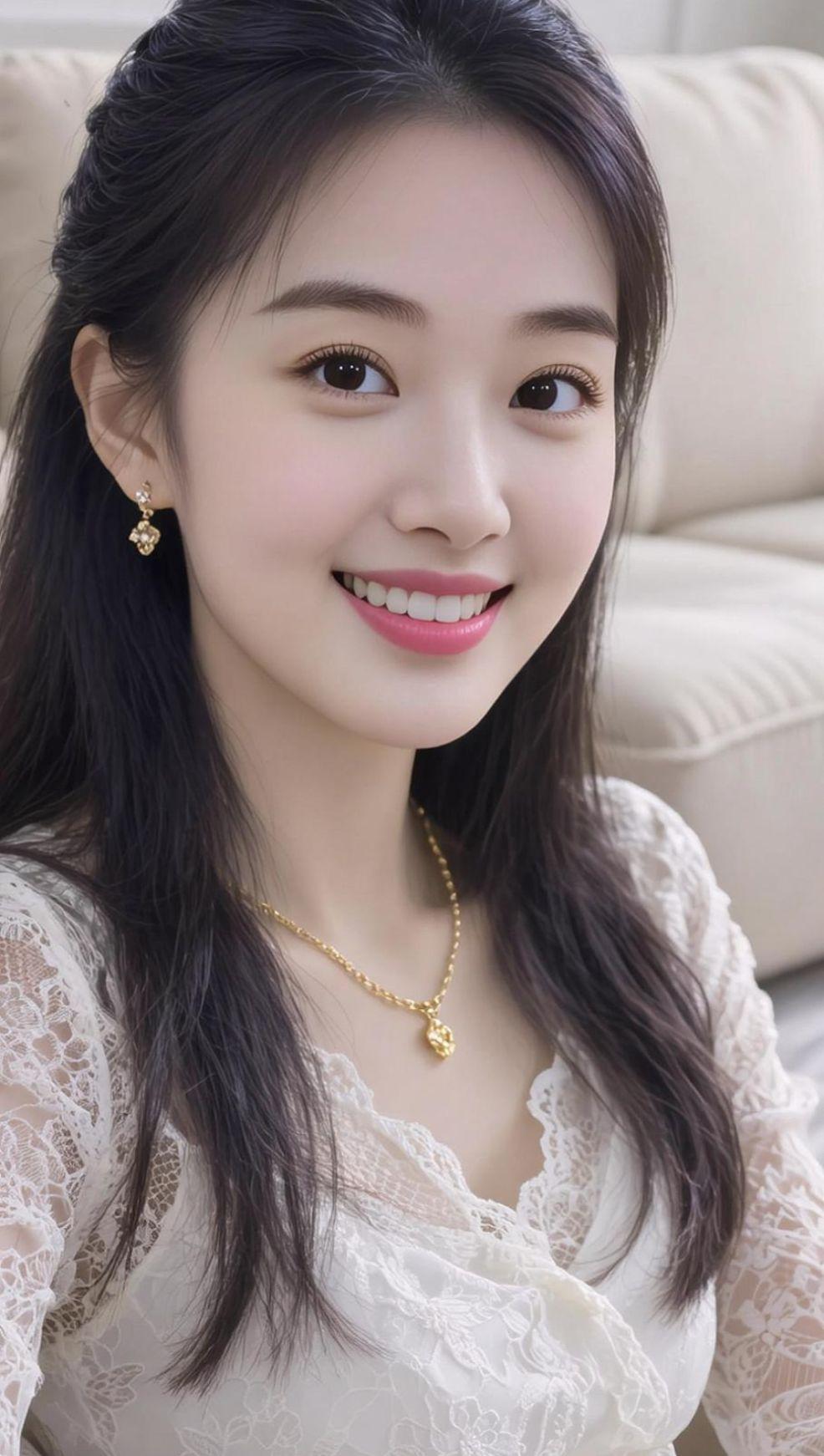 AI蕾丝生活照抖音ai创作 气质美女