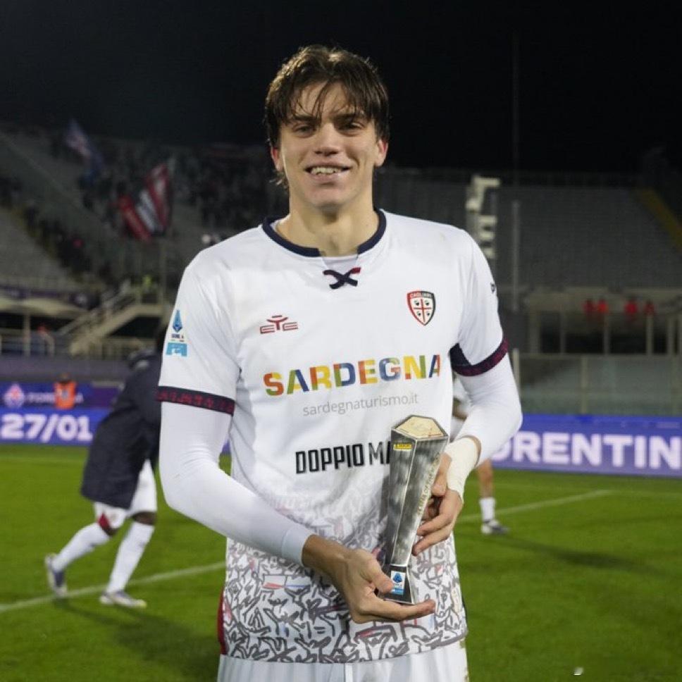 在卡利亚里战胜佛罗伦萨的比赛中 帕莱斯特拉打进一球 并且当选为全场最佳国际米兰6