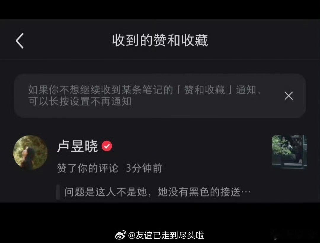 卢昱晓点赞辟谣乱扔垃圾卢昱晓点赞了网友辟谣她片场随手扔垃圾的评论，视频里不是她，