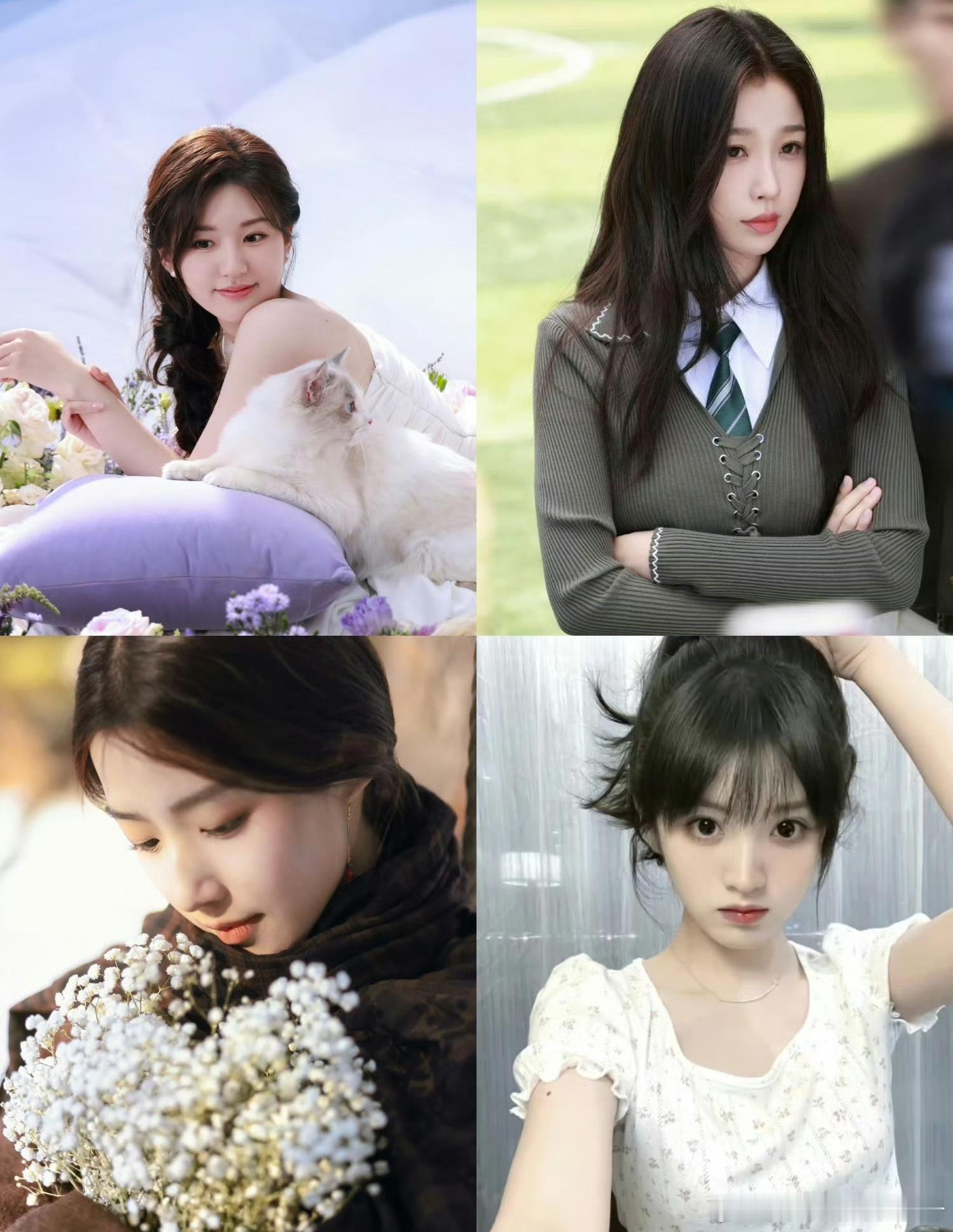 网评95四小流量花你认同吗？赵露思，虞书欣，卢昱晓，田曦薇 