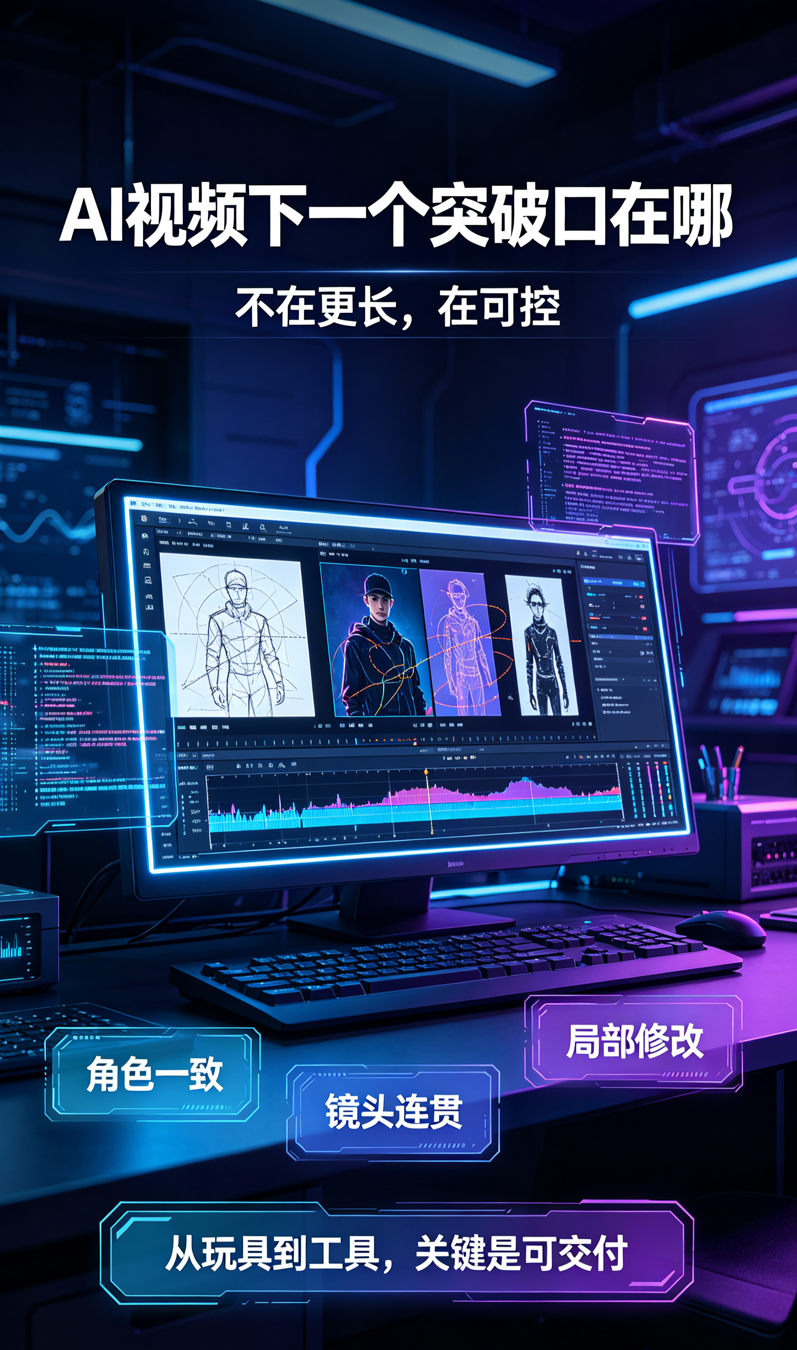 从“能动”到“能讲故事”，AI视频进化确实快。但我的判断：下一个突破口不在“更长